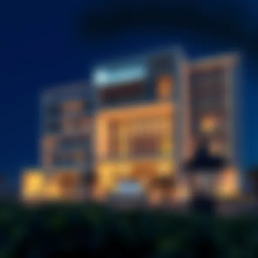 Exterior view of the Jumeirah Falcon showcasing its modern architecture