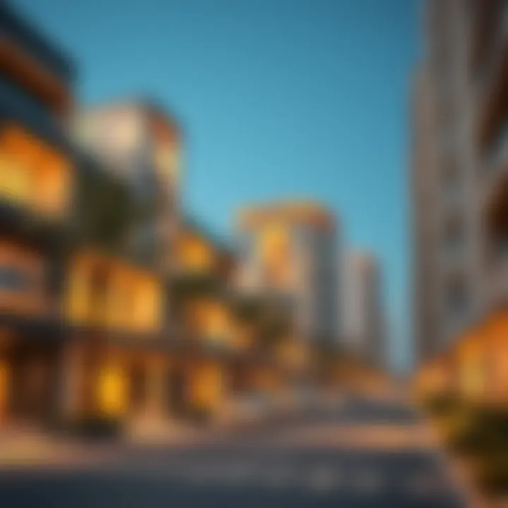 Modern architectural developments showcasing the real estate boom in سوق المنال