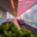 A panoramic view of the Dubai Metro Red Line