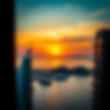 Stunning Sunset Over Palm Jumeirah Breathtaking view of Palm Jumeirah at sunset