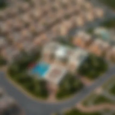 Aerial View of The Villa Dubai Land Aerial view showcasing The Villa Dubai Land community