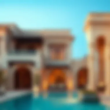 Architectural Details of a Villa Architectural details of a villa in Dubai Land