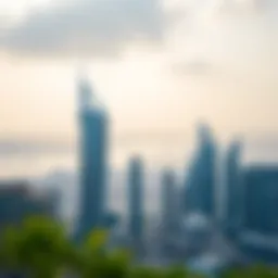 Panoramic view of X3 Tower in JLT