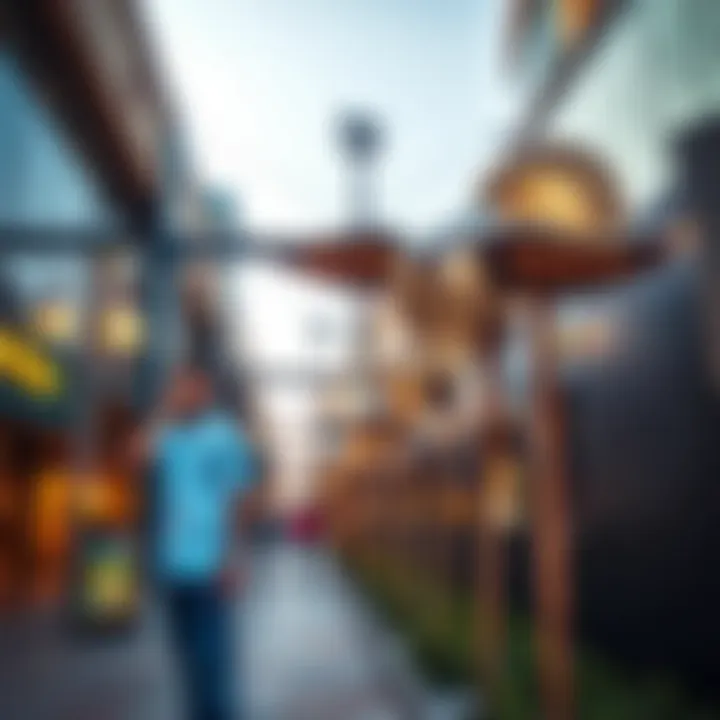 Art installations that enhance the ambiance of City Walk