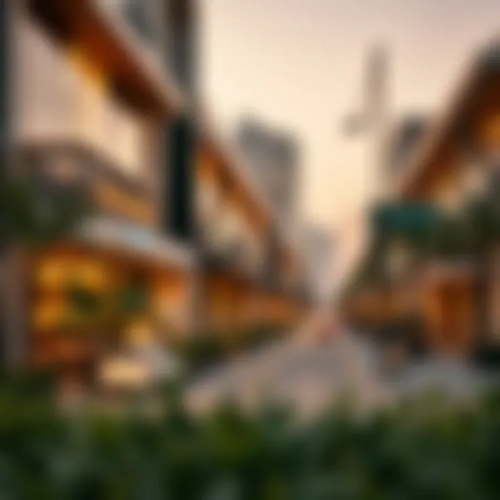 Lifestyle Choices Around Hamdan Street A scenic view capturing the essence of lifestyle options near Hamdan Street