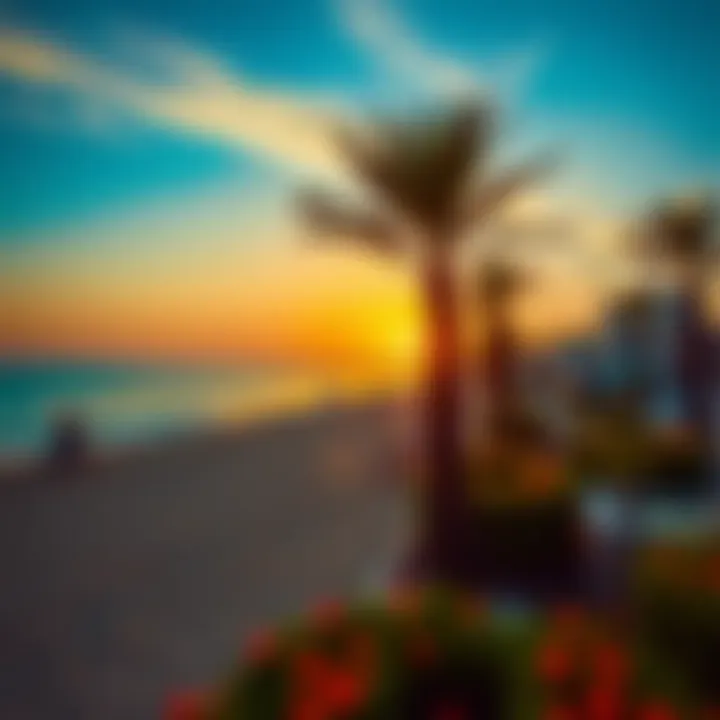 Sunset at Jebel Ali Beach Sunset at Jebel Ali Beach highlighting the tranquil atmosphere