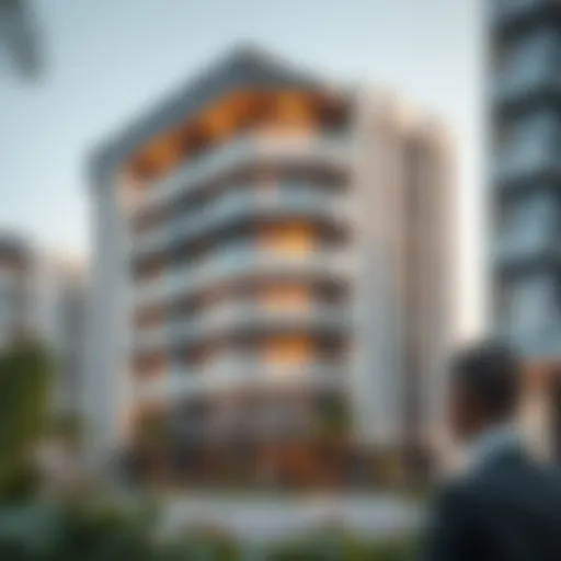 Architectural design of Jumeirah Garden Building 2 highlighting modern aesthetics
