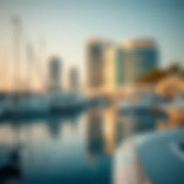 Luxurious marina scene in Abu Dhabi reflecting lifestyle options