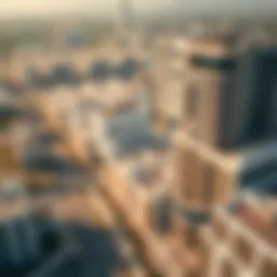 Aerial view of a Meraas development showcasing modern architecture