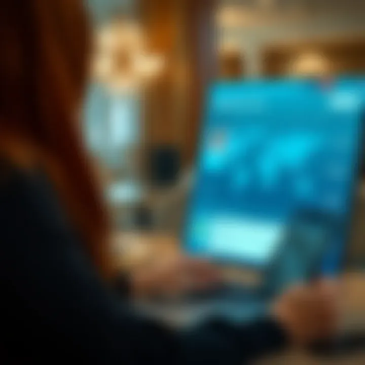 Navigating Online Visa Tools User navigating online visa tools