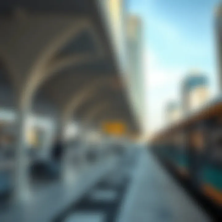 Economic Impact of Dubai Metro on Property Values Visual representation of the economic impact of metro stations on property values