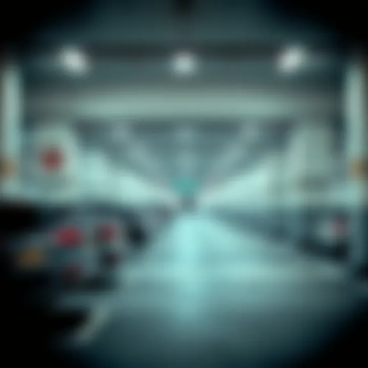 Modern parking facility with clear signage and spaces