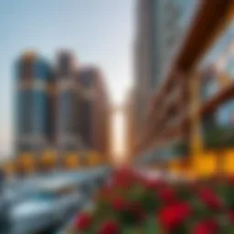 Stunning view of Marina Gate's architectural design