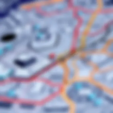 Metro Map of Silicon Oasis Metro map highlighting lines servicing Silicon Oasis