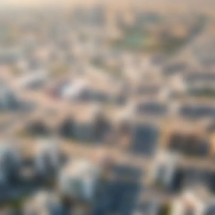 Urban Development in Dubai South Aerial view of Dubai South highlighting its urban layout and development