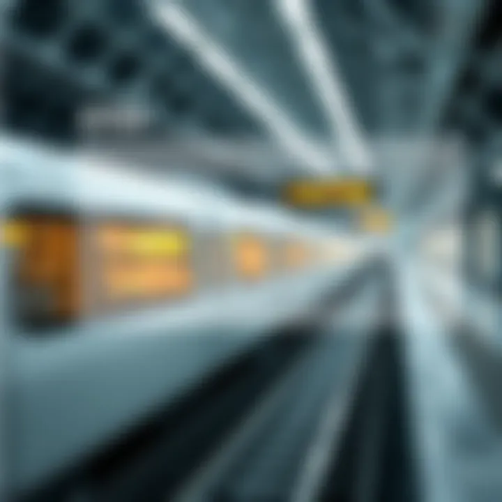 Graphic representation of Dubai Metro's operational schedule