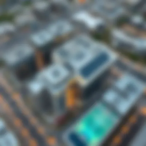 Aerial view of Point West Silicon Oasis showcasing modern architecture