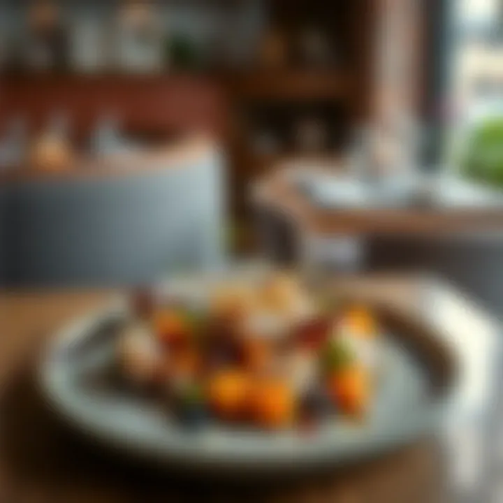 An exquisite plate showcasing the fusion of flavors