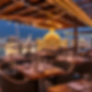 Breathtaking view of waterfront dining at Port Rashid