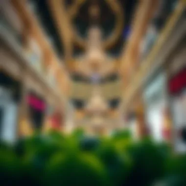 Elegant shopping environment inside Dubai outlet mall