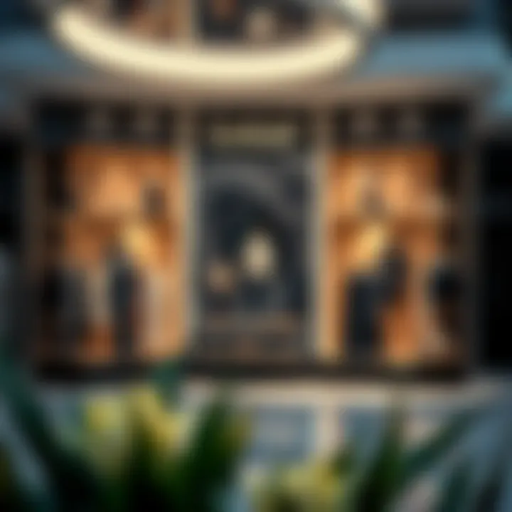 Luxurious fashion display at Dubai outlet mall