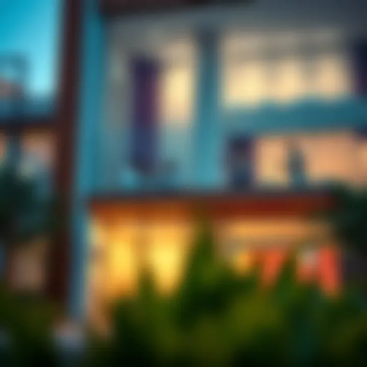 Stunning view of a language school in Dubai with students engaging in collaborative learning.