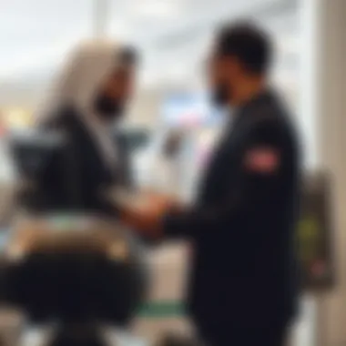 Customer service interaction at Tasjeel Al Qusais