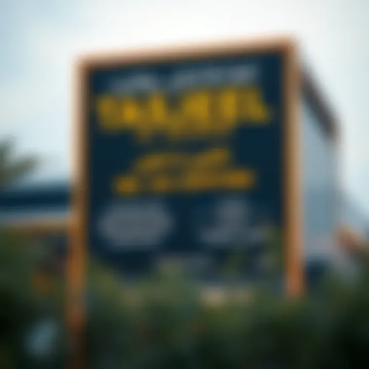 Signage of Tasjeel Al Qusais services