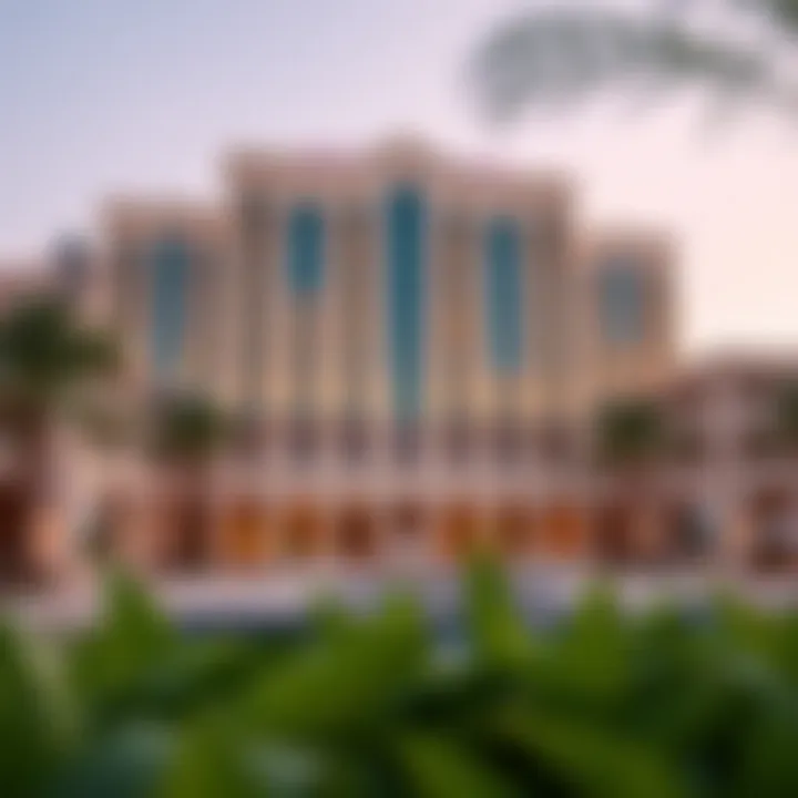 Elegant Architecture of Hatta Hotel Stunning view of Hatta Hotel showcasing its elegant architecture