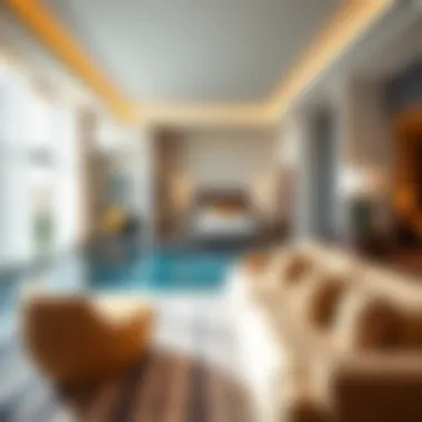 Elegant Suite with Private Pool Elegant hotel suite with a private pool