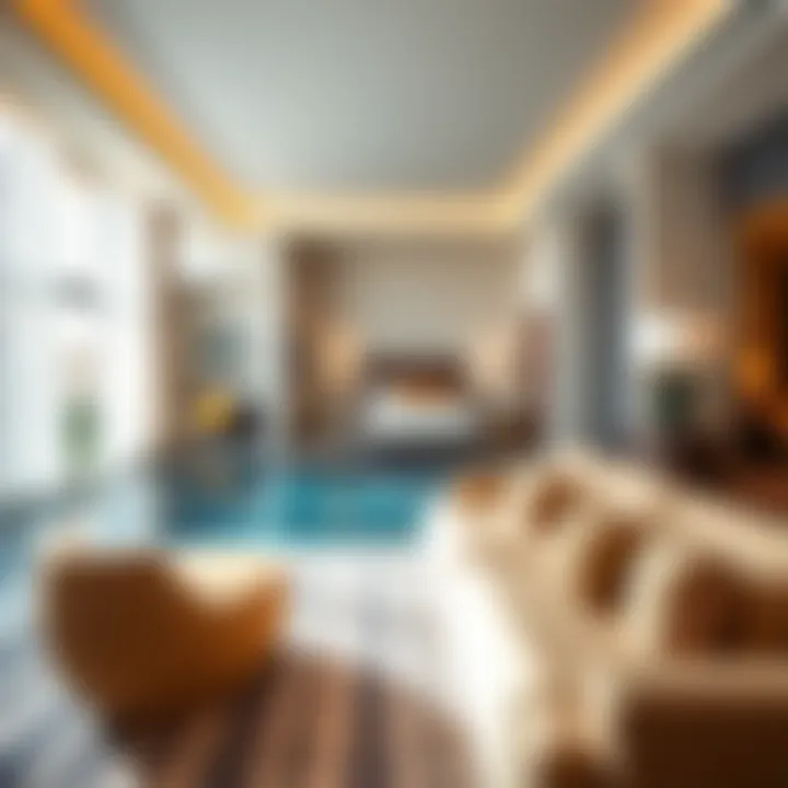 Elegant Suite with Private Pool Elegant hotel suite with a private pool