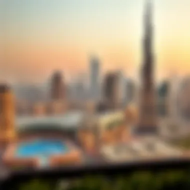 Dubai Skyline: A Reflection of Cultural Integration A scenic view of Dubai's skyline reflecting its multicultural essence