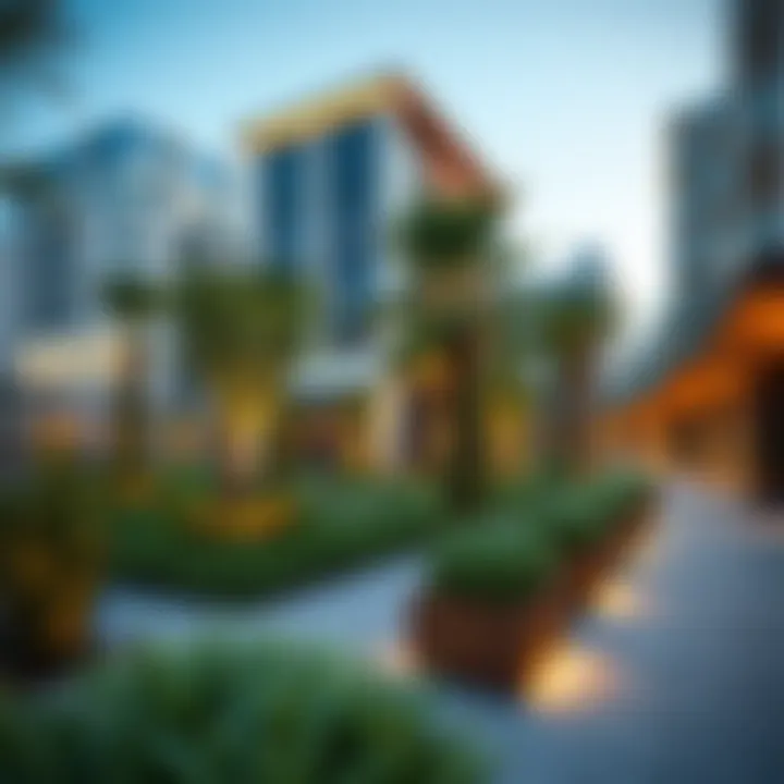 Innovative green space design in urban Dubai