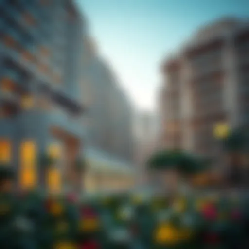 Modern residential complex in Jebel Ali
