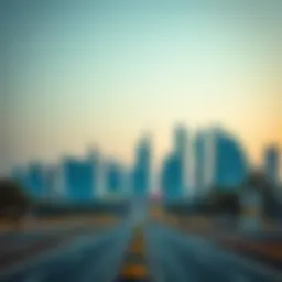 A vibrant skyline of Abu Dhabi during a bank holiday