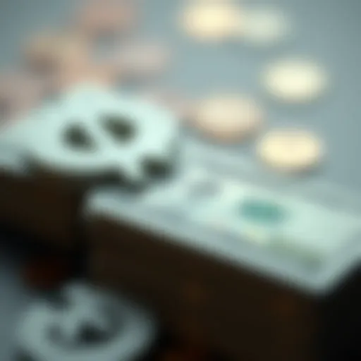 Currency Symbols: Dollars and Dirhams Graphic representation of currency symbols showcasing US dollars and UAE dirhams