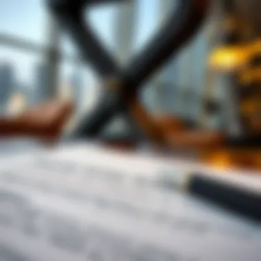 Property Lease Agreement A close-up of a property lease agreement with a pen and contract