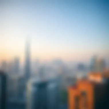 Aerial view of Dubai skyline showcasing modern architecture