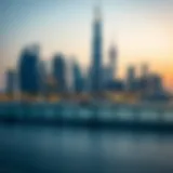 Dubai skyline with a focus on visa regulations