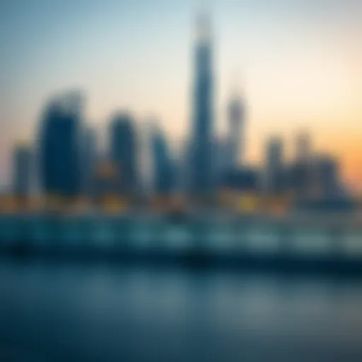 Dubai skyline with a focus on visa regulations