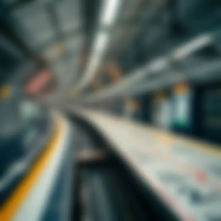 Navigating Urban Transit: Metro Line Map A map of metro lines and stations in an urban area