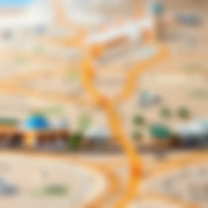 Strategic Property Investment Areas A strategic map highlighting key areas for property investment in Dubai.