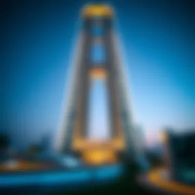 Architectural Marvel of Sky View Tower 1 Stunning view of Sky View Tower 1 showcasing its architectural elegance