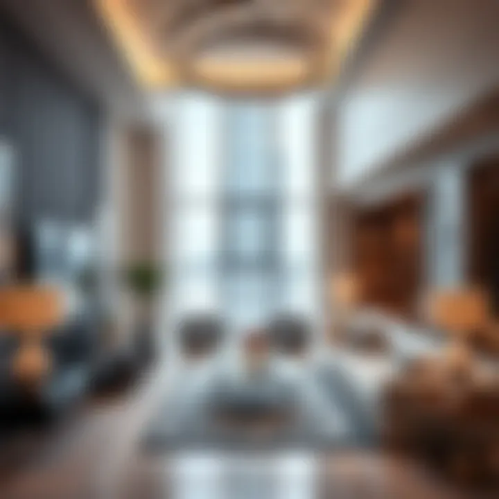 Interior design of a luxury flat in Burj Khalifa