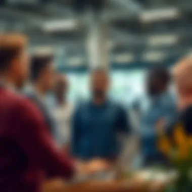 Diverse workforce engaged in discussions about insurance policies